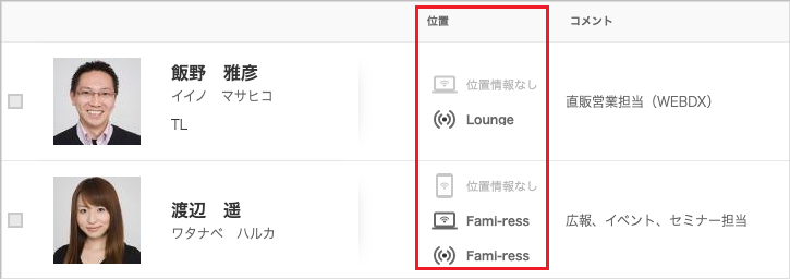 社内電話帳 連絡先一覧
