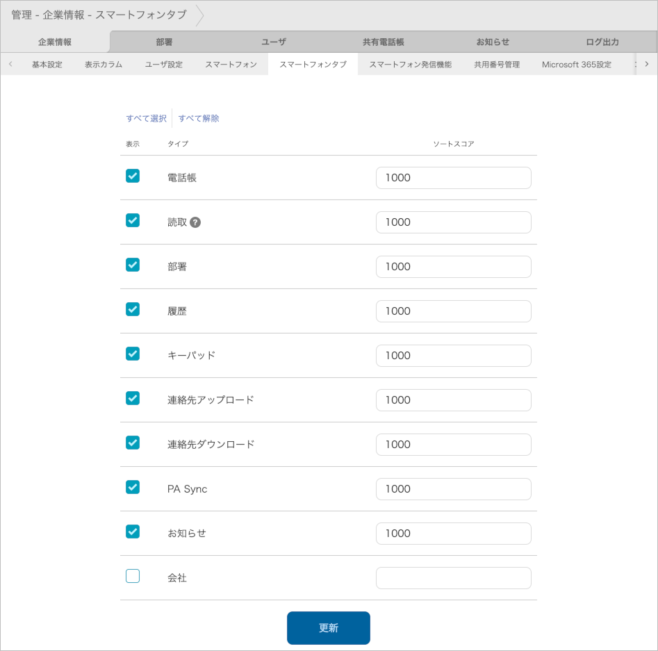 管理 - 企業情報 - スマートフォンタブ